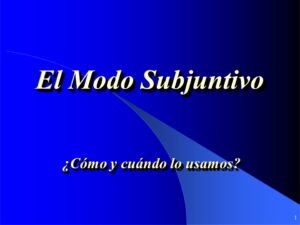 Lee más sobre el artículo Resumen Modo Subjuntivo del español
